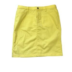 Style‎ & Co Yellow Malibu Skirt – Size 12 – NWT – Premium Stretch